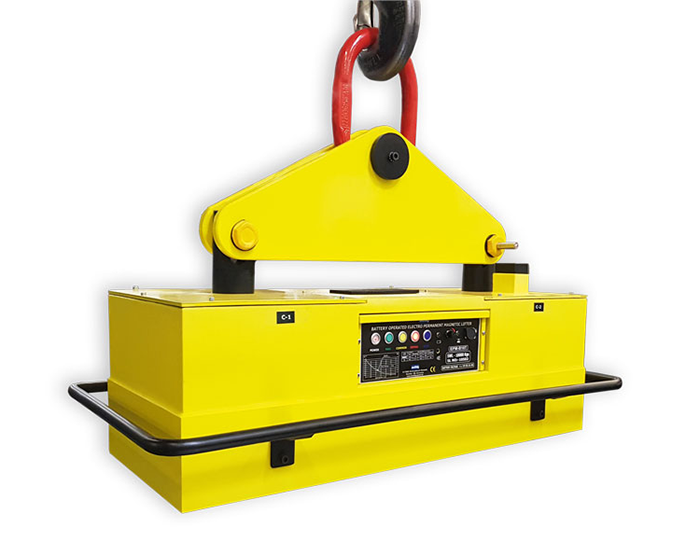 Aimant de levage sur batterie - EPMB 10000 - 10 000 kg - Automatique et portable_0