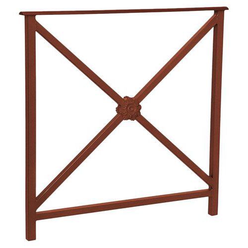 BARRIÈRE HÉRITAGE ROSACE 80 CM - ASPECT CORTEN - PROCITY
