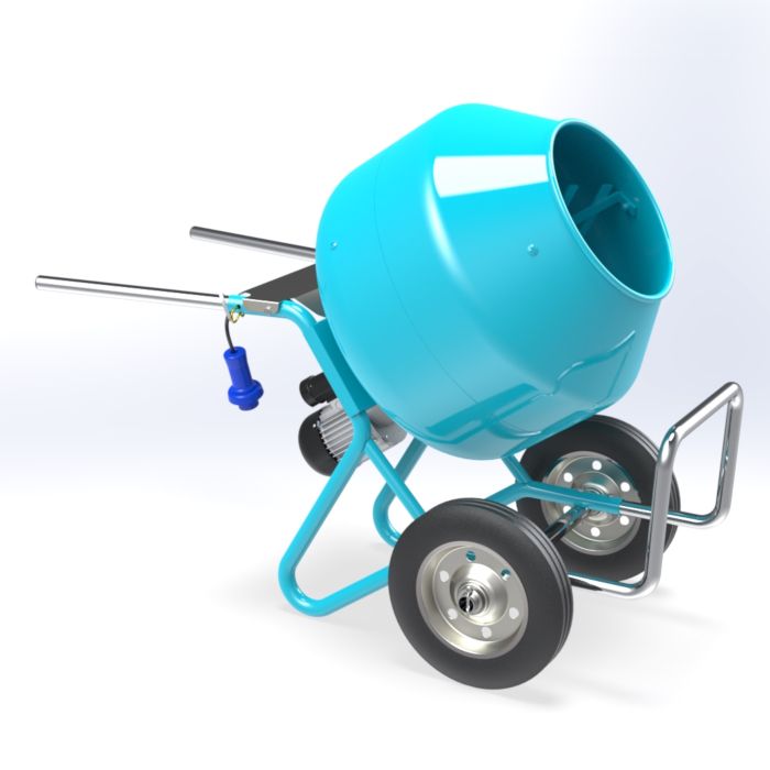 Bétonnière C 140 carr - Omaer - capacité cuve 135 l - moteur électrique 0,5 HP_0