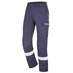 Cepovett - Pantalon avec poches genoux anti-feu ATEX REFLECT 260 Bleu Marine Taille XS - XS 3184373385555_0