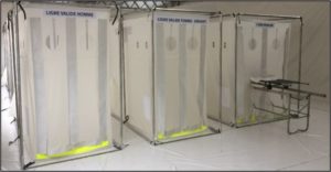 Chaîne de décontamination métallique démontable - Fabrication française - Securotec_0
