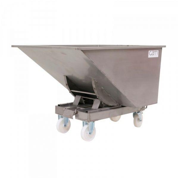 Chariot benne en inox - 600 à 900 litres - Marque Rolléco_0