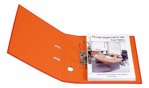 CLASSEUR À LEVIER CARTONNÉ EXACOMPTA FOREVER A4 MAXI - DOS 8 CM BICOLORE ROUGE