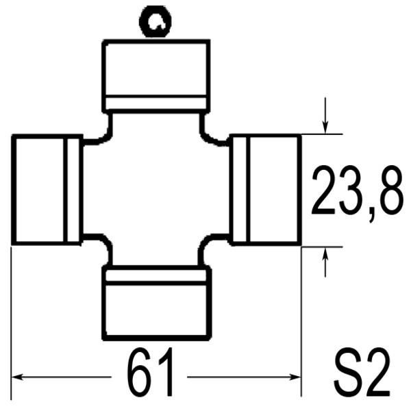 CROISILLON 23,8X61 SFT 4120C0012 50H BYPY