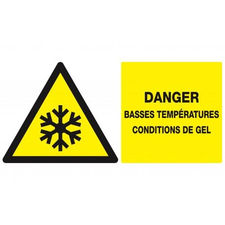 Danger, basses temperatures conditions de gel 330x200mm TALIAPLAST | 621308_0