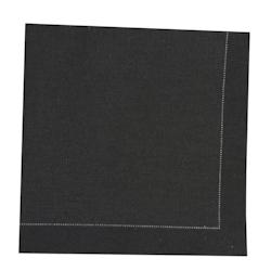 ECOLOMIQUE - 50 Pcs - Serviette de table coton noir - 400 x 395 mm, douce et absorbante - ECO210SVCC40BK - noir textile ECO210SVCC40BK_0