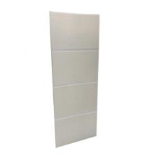 Étiquettes en tissu coton 80x60mm - ivoire - rouleau de 575 étiquettes - compatible jet d'encre_0