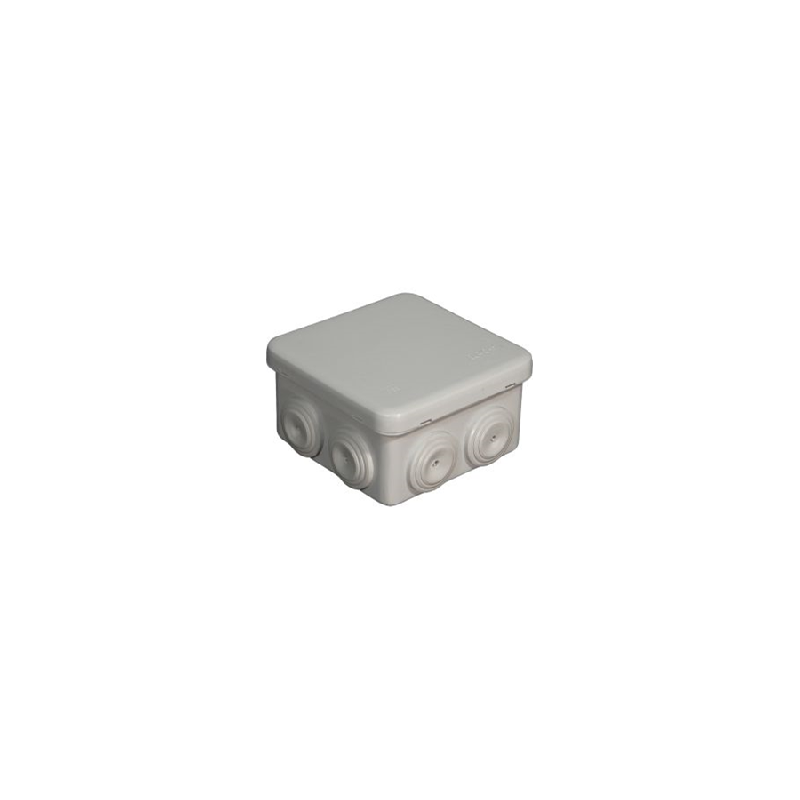 EUROHM BOÎTE DE DÉRIVATION ÉTANCHE 80X80X45 MM 7 ENTRÉES IP55 50003