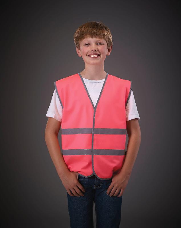 Gilet de sécurité Yoko avec bordures et bandes réfléchissantes - Réf: YHVW102CH - Norme EN1150:1999_0