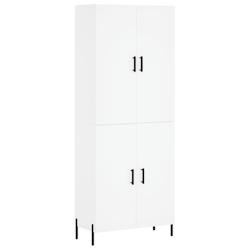 Helloshop26 - Buffet bahut commode armoire meuble de rangement organisateur cuisine salle de séjour salon haut 69,5 x 34 x 180 cm 02_0032713 - 300021_0