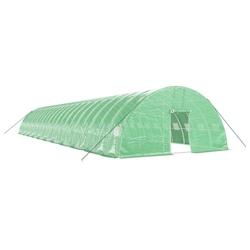 Helloshop26 - Serre tente abri plante fleur légumes avec cadre en acier 132 m² 22 x 6 x 2,85 m vert 02_0044546 - 3000220249521_0