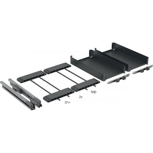 KIT D'ÉTAGÈRES SORTIE TOTALE POUR MEUBLE BAS K-LINE BASE ANTHRACITE - LONGUEUR 300 MM KESSEBÖHMER