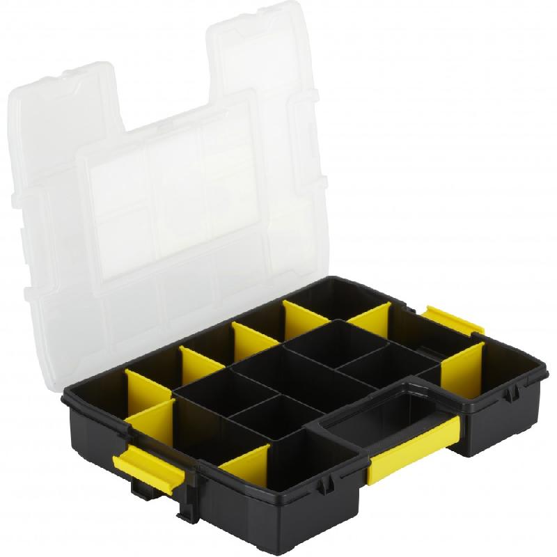 Malette plastique STANLEY - Sortmaster Junior 1-97-483 - 14 compartiments modulables - 38x7x29 cm_0