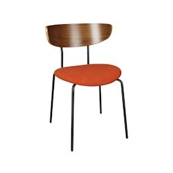 Now's Home - Lot De 2 Chaises En Bois Et Velours Terracotta - 3256390249100_0