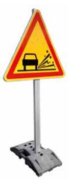 Panneau routier type AK22 - Profil sur mât - Réglementation Classe T2_0