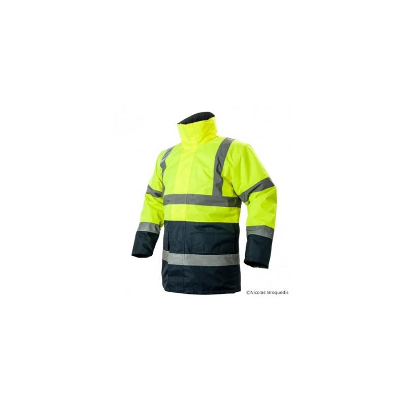 Parka imperméable 4 en 1 H8912 - Vêtement réfléchissant d'hiver avec veste intérieure amovible et éléments 3M Scotchlite_0