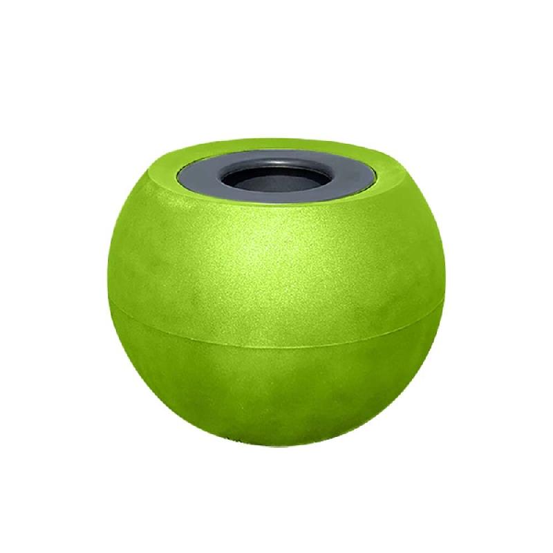 PLAST'UP ROTOMOULAGE Pots de fleurs sphérique xxl speranza 325l-lot de 2 - VERT ANIS - vert 0750122558674_0