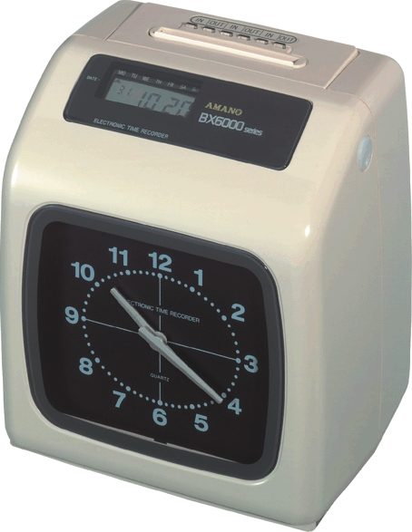 Pointeuse BX-6000 - Enregistreur de temps de présence avec impression automatique et batterie de secours_0