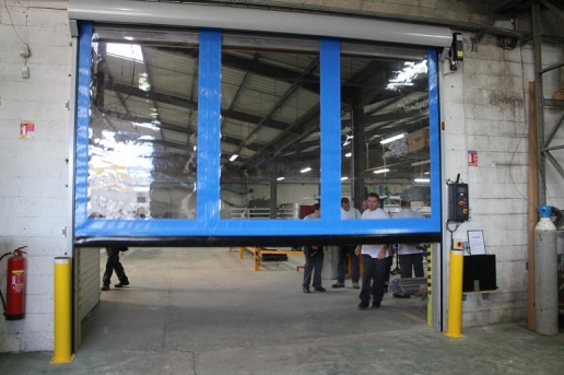 Porte rapide planézip 3 / souple / à enroulement / utilisation intérieure / 5000 x 4820 mm_0