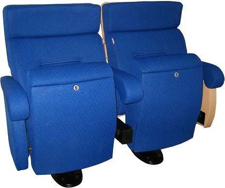 Principe W - fauteuil de cinéma Ezcaray - entièrement côtés rembourrés, structure en acier, accoudoirs intégrés_0