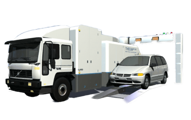 Scanner mobile Nuctech MT1500 - inspection véhicules légers - plateforme déployable - pénétration 120 mm_0