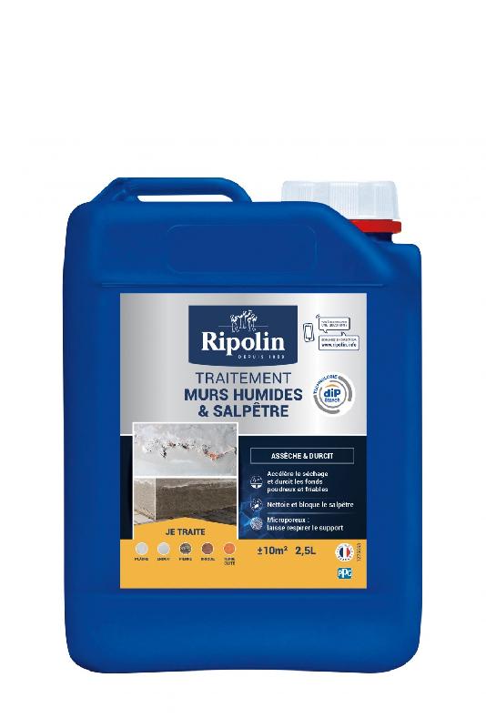 Traitement antisalpêtre et murs humides rip etanch, RIPOLIN incolore 2.5 l_0