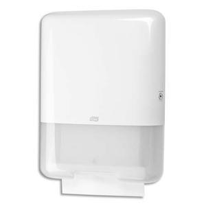 Tork distributeur pour essuie-mains pliés en v/c h3 dim. L33,3 x h43,9 x p13,6 cm blanc semi transparent_0