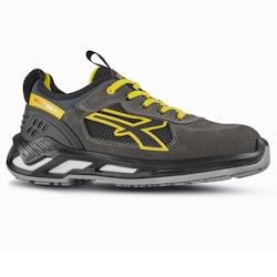 U-Power - Baskets de sécurité basses avec renfort anti-shock SNIPER - Usage général - ESD S1P SRC Gris / Jaune Taille 48 - 48 gris matière synth�_0