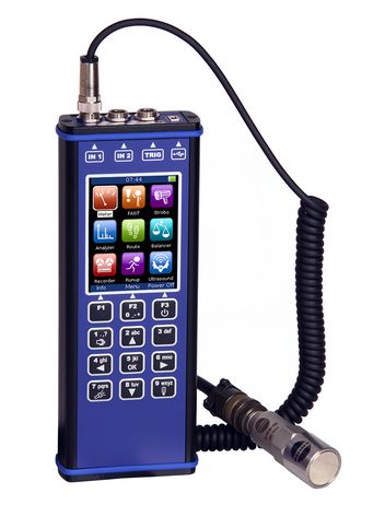 Analyseur de vibration portable avec 2 entrées de signal et 1 tacho/déclencheur - VA3 pro_0