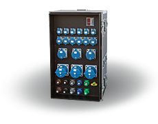 115-01-688 - Coffret de distribution Indu Electric - avec prises de courant pour rack 19″ et Powerlock 3P+N+PE_0