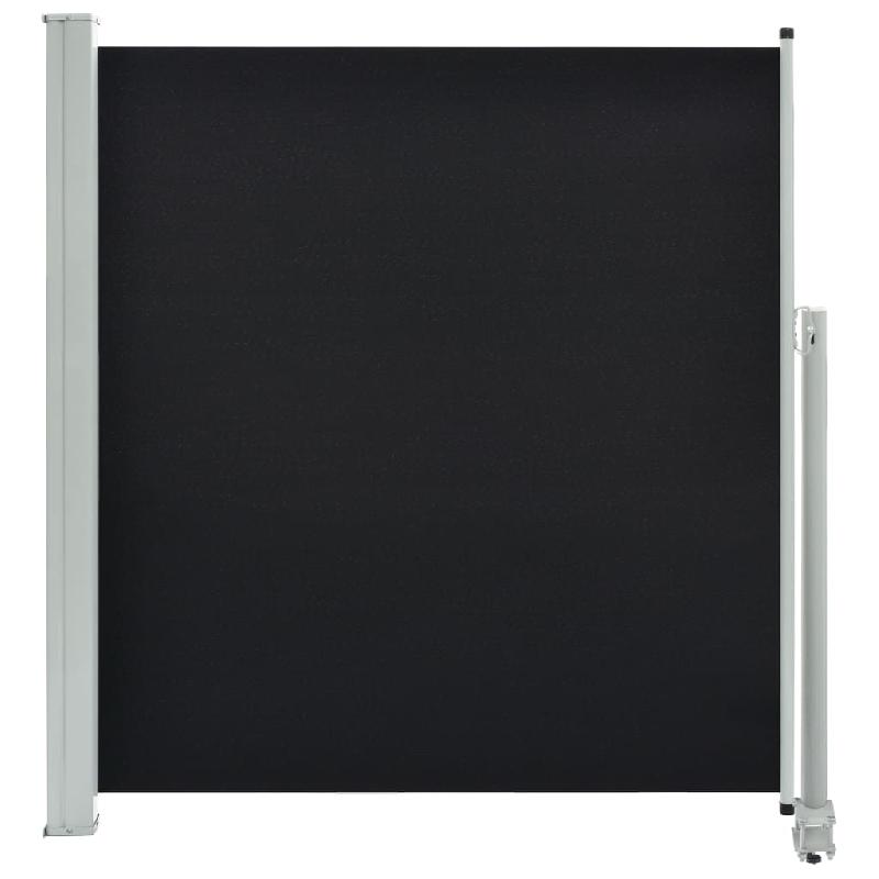 AUVENT PARAVENT STORE BRISE-VUE LATÉRAL RÉTRACTABLE DE PATIO JARDIN TERRASSE BALCON PROTECTION VISUELLE ÉCRAN 140 X 300 CM NOIR 02_0007230_0