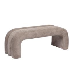Banc Bump marron -  Rectangle Tissu Amadeus 46.5x121.5 cm - marron textile 3520071977119_0