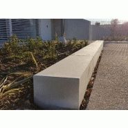 Banquette Dune - Béton Rectangulaire 2m - Modulable et Juxtaposable_0