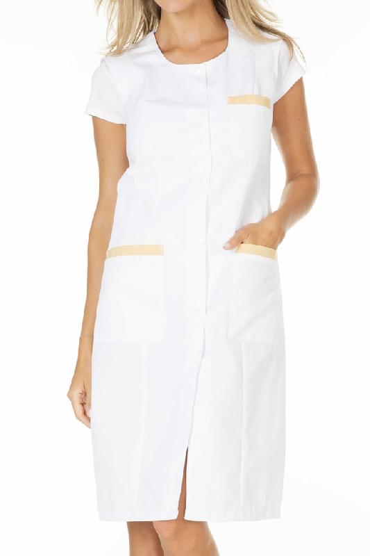 Blouse de travail femme sans manches CAROLINE - 65% polyester, 35% coton, 210g - PCBL30-BC-T0 - Muzelle Hasson_0