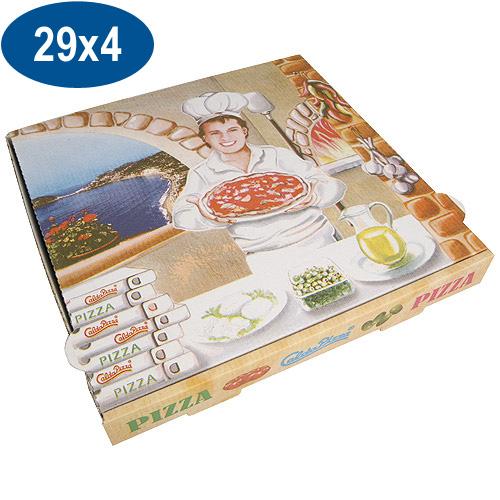 BOITE PIZZA EN CARTON   29X29X4 CM