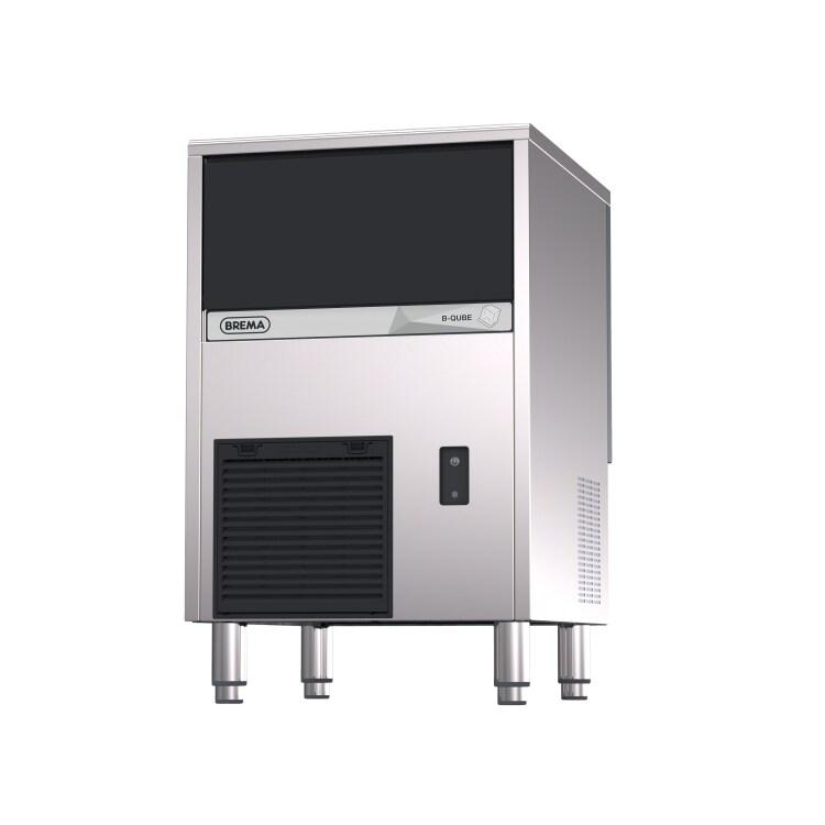 BREMA - Machines à glaçons pleins cubiques 42 kg/24h, réserve 16 kg, condenseur air - CB 416 AHCW/BQUBE-1 - argenté Acier inoxydable 18/8 136909_0