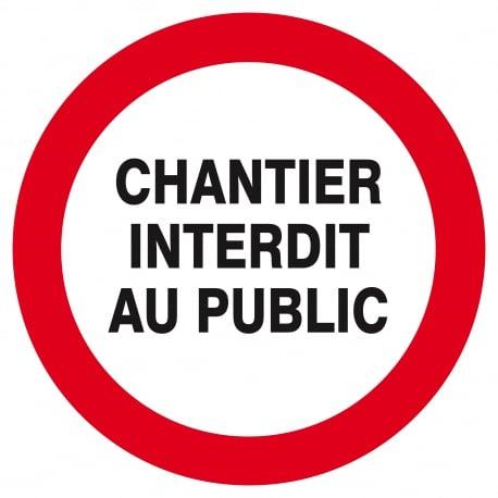 Chantier interdit au public d.300mm TALIAPLAST | 622215_0