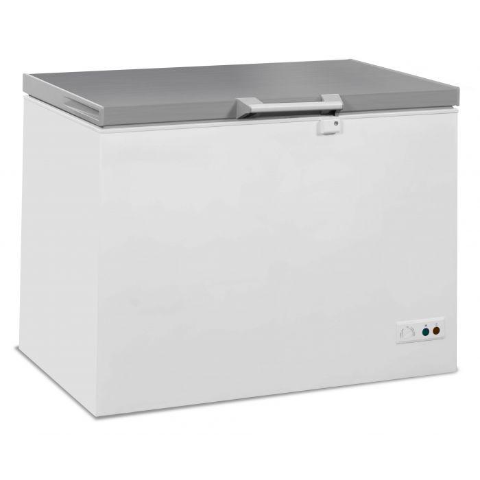 Congélateur bahut professionnel avec couvercle inox tropicalisé négatif 305 l - 7151.1105_0