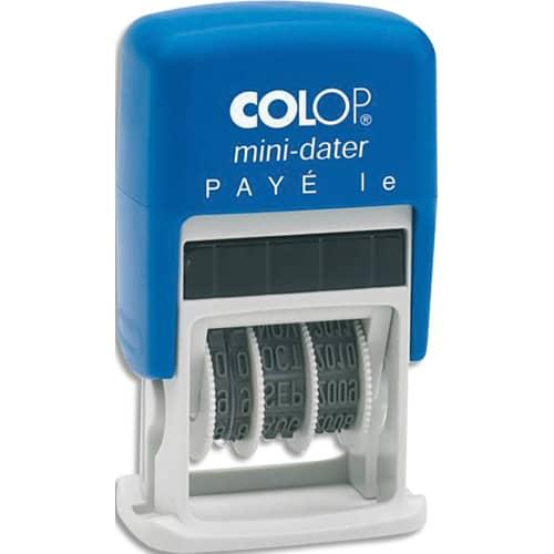 Colop dateur formule bicolore - PAYE le - Printer Mini S 160 L4 à encrage automatique, hauteur caractères 4 mm_0