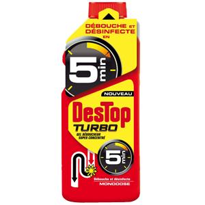 DESTOP GEL DÉBOUCHEUR SUPER CONCENTRÉ TURBO 5 MIN FLACON 500 ML_0