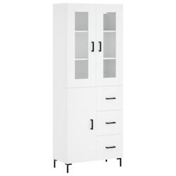 Helloshop26 - Buffet bahut commode armoire meuble de rangement organisateur cuisine salle de séjour salon haut 69,5 x 34 x 180 cm 02_0032752 - 300021_0