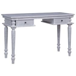 Helloshop26 - Bureau table poste de travail meuble d'ordinateur informatique étude 115 x 50 x 78 cm bois d'acajou massif gris 02_0023374 - 3000214289_0
