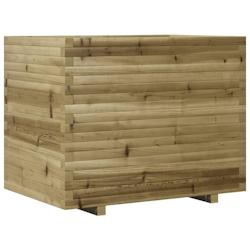 Helloshop26 - Jardinière bac lit surélevé plantes fleurs terrasse jardin 90 x 60 x 72,5 cm bois de pin imprégné marron 02_0038039 - 3000214031705_0