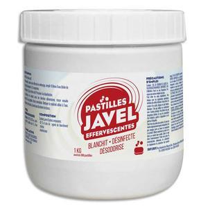 Boîte de 1kg de 300 pastilles javel standards économiques effervescentes chlorées pour sols et surfaces_0