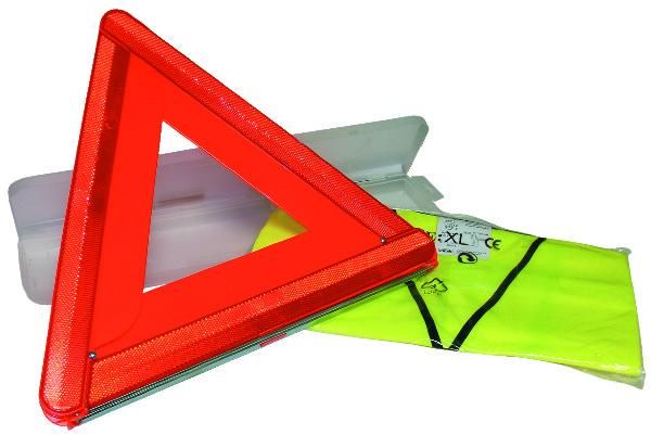 KIT DE SECURITE TRIANGLE+GILET FLUO XL