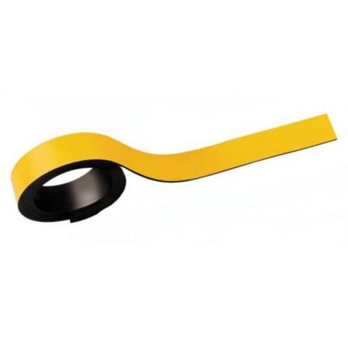 MAUL Lot de 2 bandes magnétiques colorées 2,0 x 100 cm, coloris jaune - 4002390024594_0