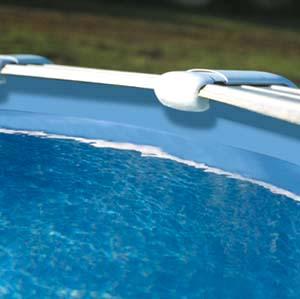 Piscine ronde en acier Ø3,70m x H1,32m - filtration à sable incluse_0