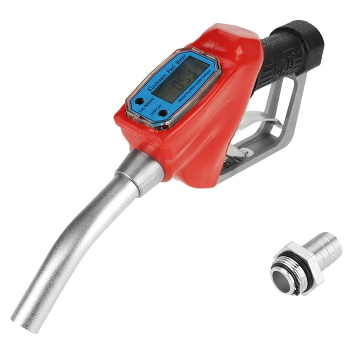 Pistolet de remplissage - Débitmètre digital 60L/min - Raccord 1'' - Diesel, essence, kérosène_0