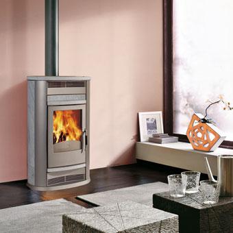Poêle à bois Edilkamin Vanity - 4/11 kW - Gamme Evolution Line - Canalisable ou naturel_0