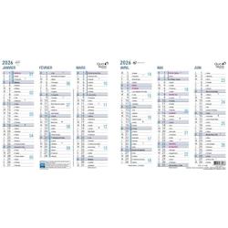 Quo Vadis - Calendrier origami - 2026 - Français - Classic - 12 mois de janvier à décembre - 36x18 cm - Papier Clairefontaine blanc - 238312Q_0